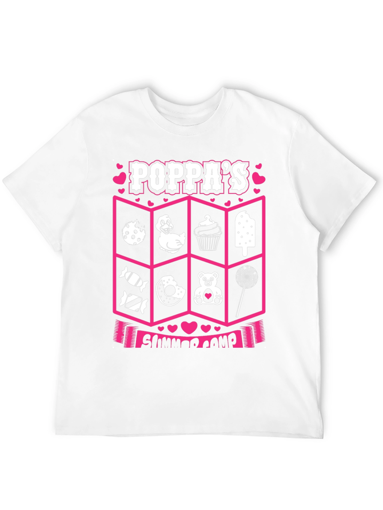Poppas Summer Camp Black T-Shirt