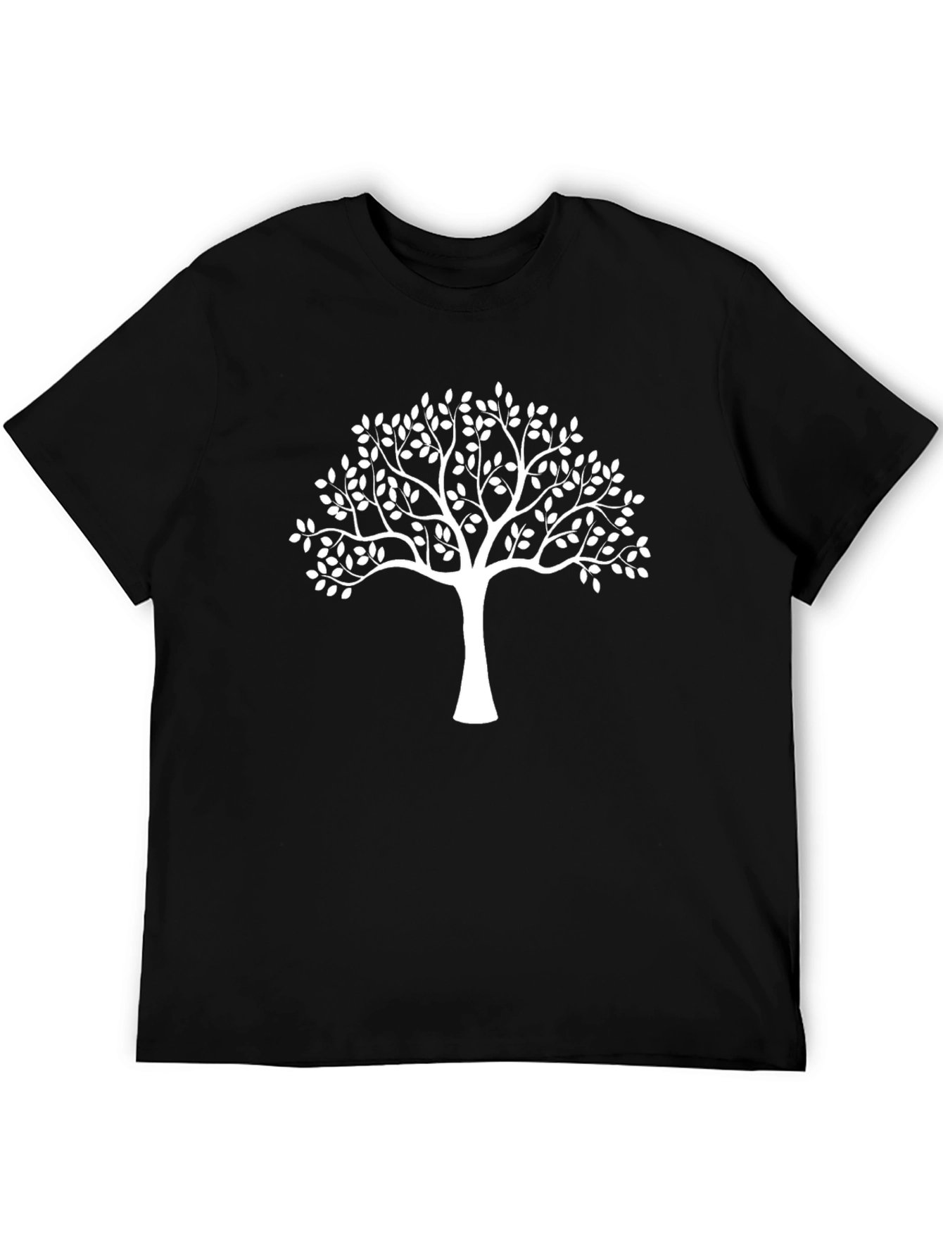 Tree Graphic Tee - Stylish Black Cotton Shirt