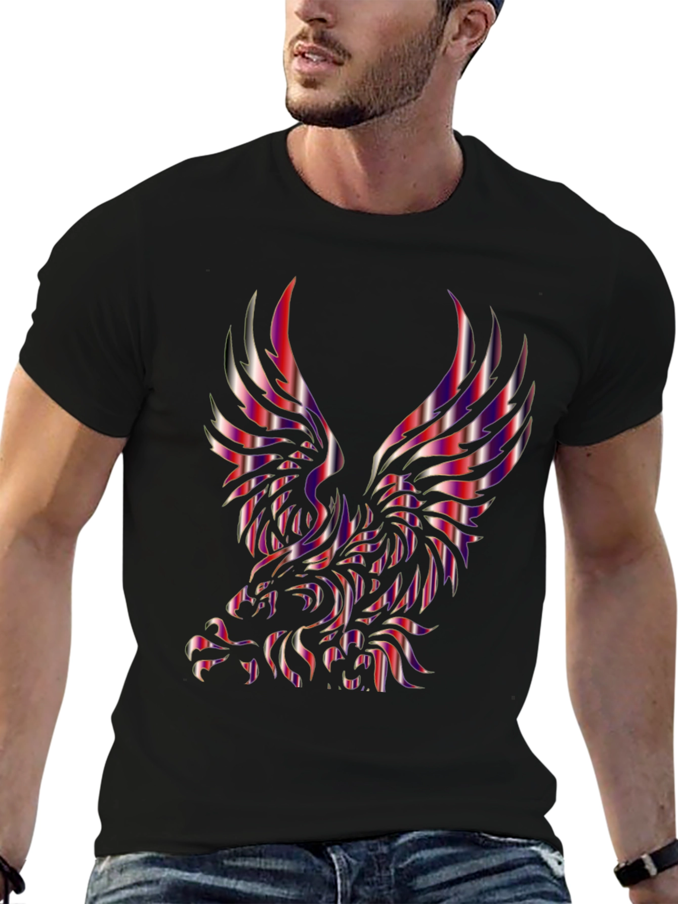 Striking Eagle Graphic Tee - Bold & Stylish