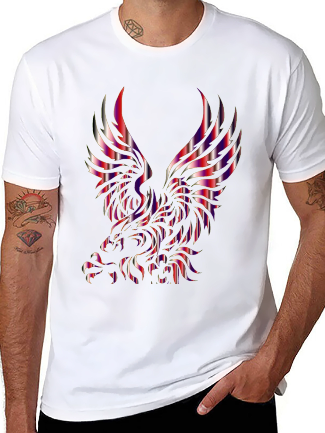 Striking Eagle Graphic Tee - Bold & Stylish