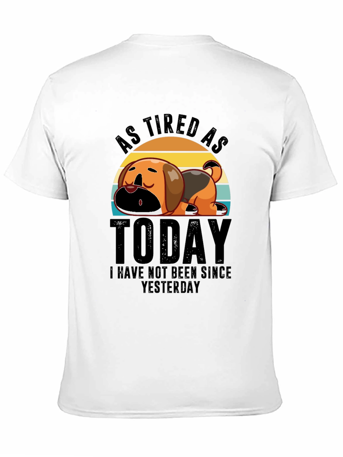 As Tired As Today Black Graphic T-Shirt