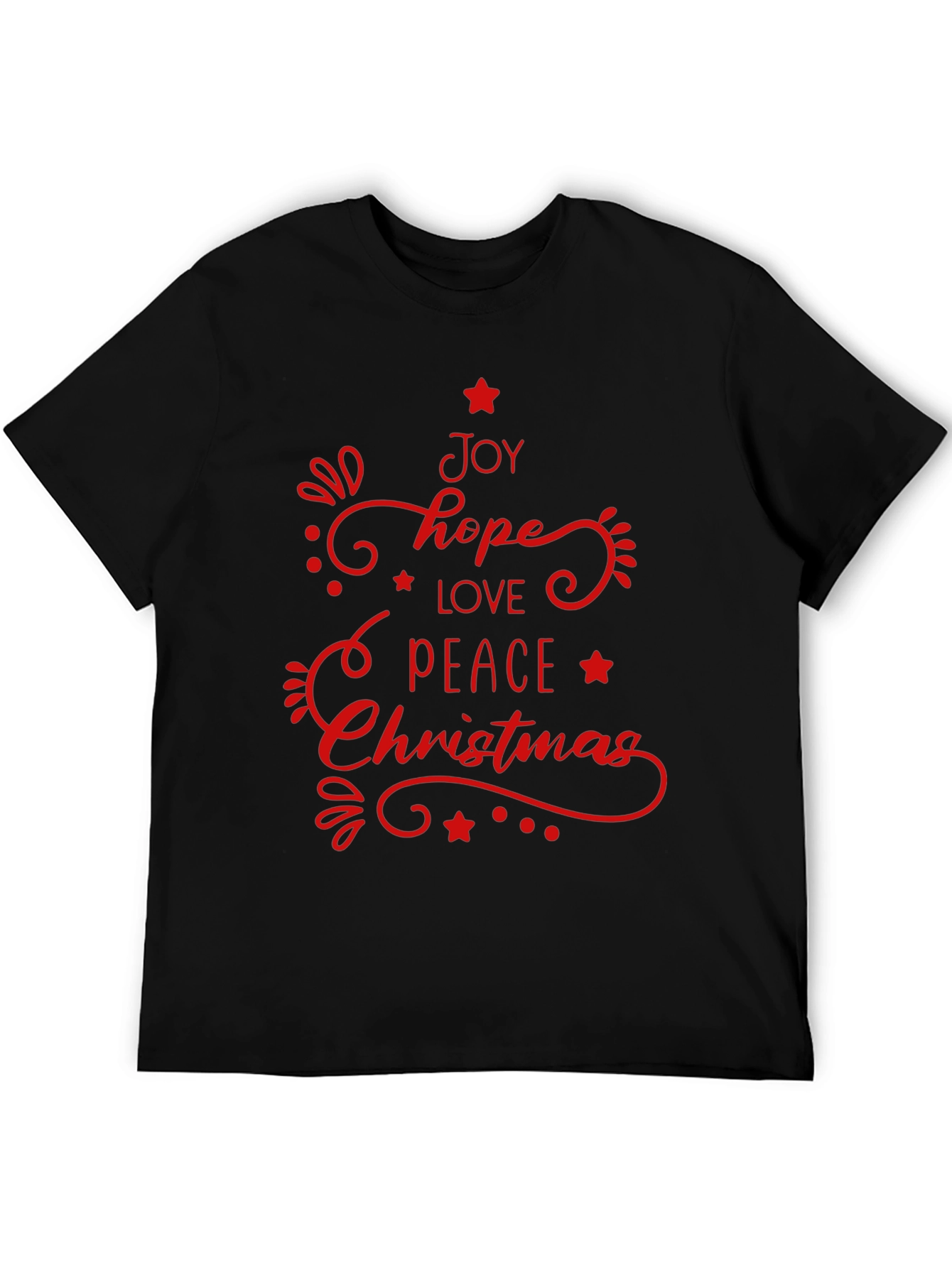 Christmas Joy T-Shirt - Hope Love Peace Holiday Tee