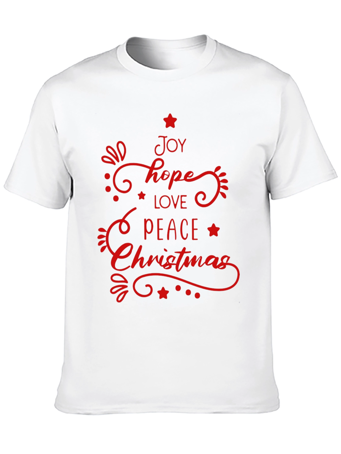 Christmas Joy T-Shirt - Hope Love Peace Holiday Tee