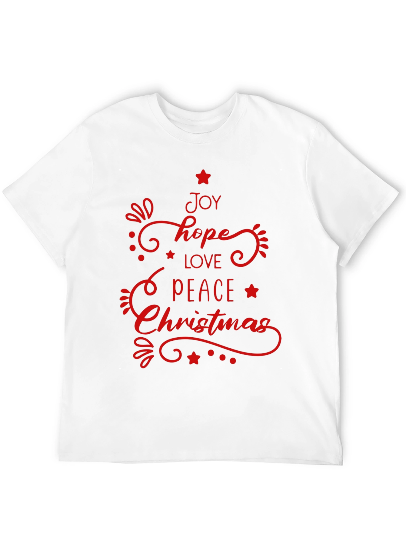 Christmas Joy T-Shirt - Hope Love Peace Holiday Tee