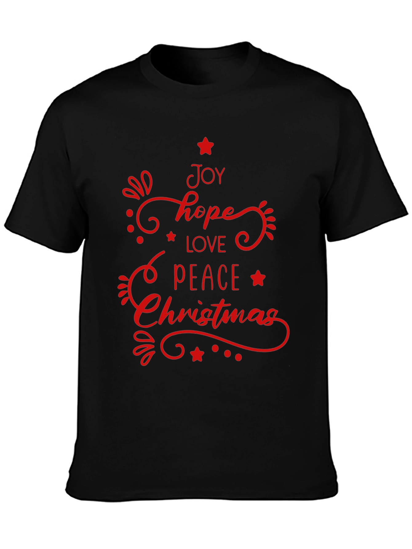Christmas Joy T-Shirt - Hope Love Peace Holiday Tee