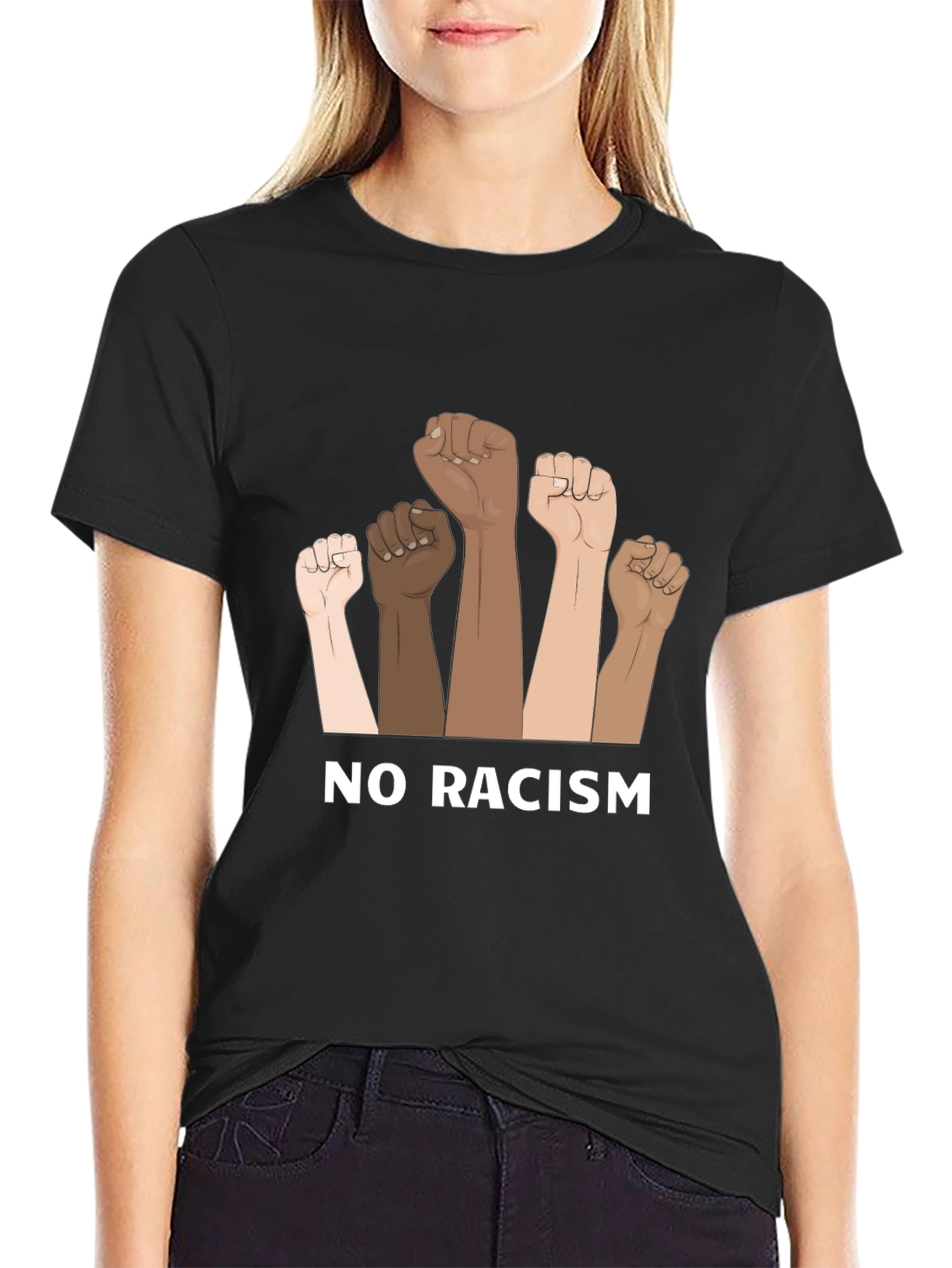 No Racism Graphic T-Shirt