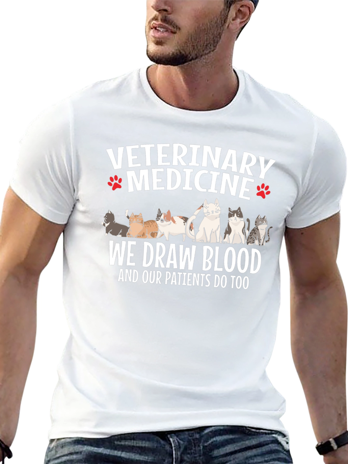 Veterinary Medicine Cat T-Shirt