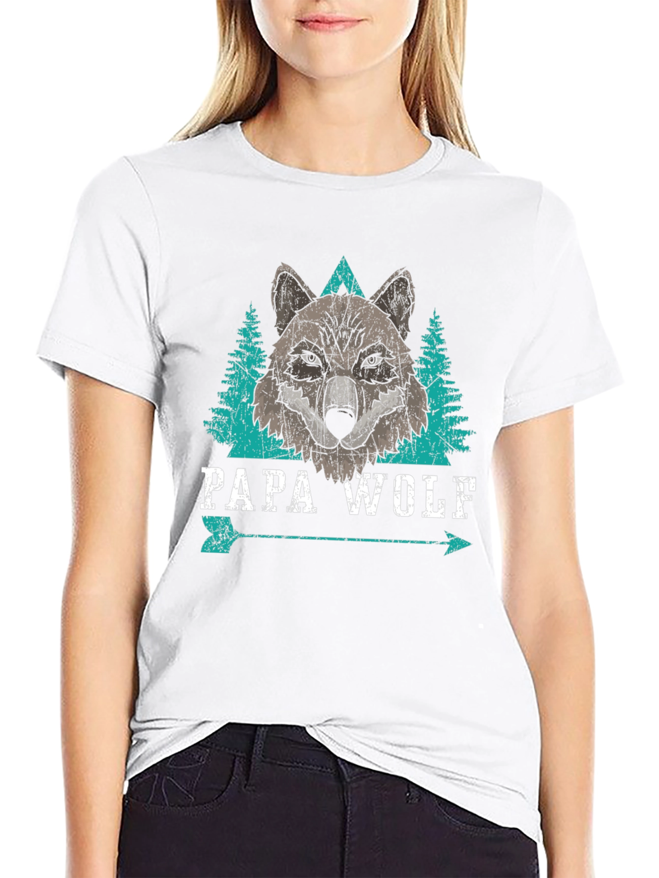 Papa Wolf Graphic T-Shirt - Mens Tee