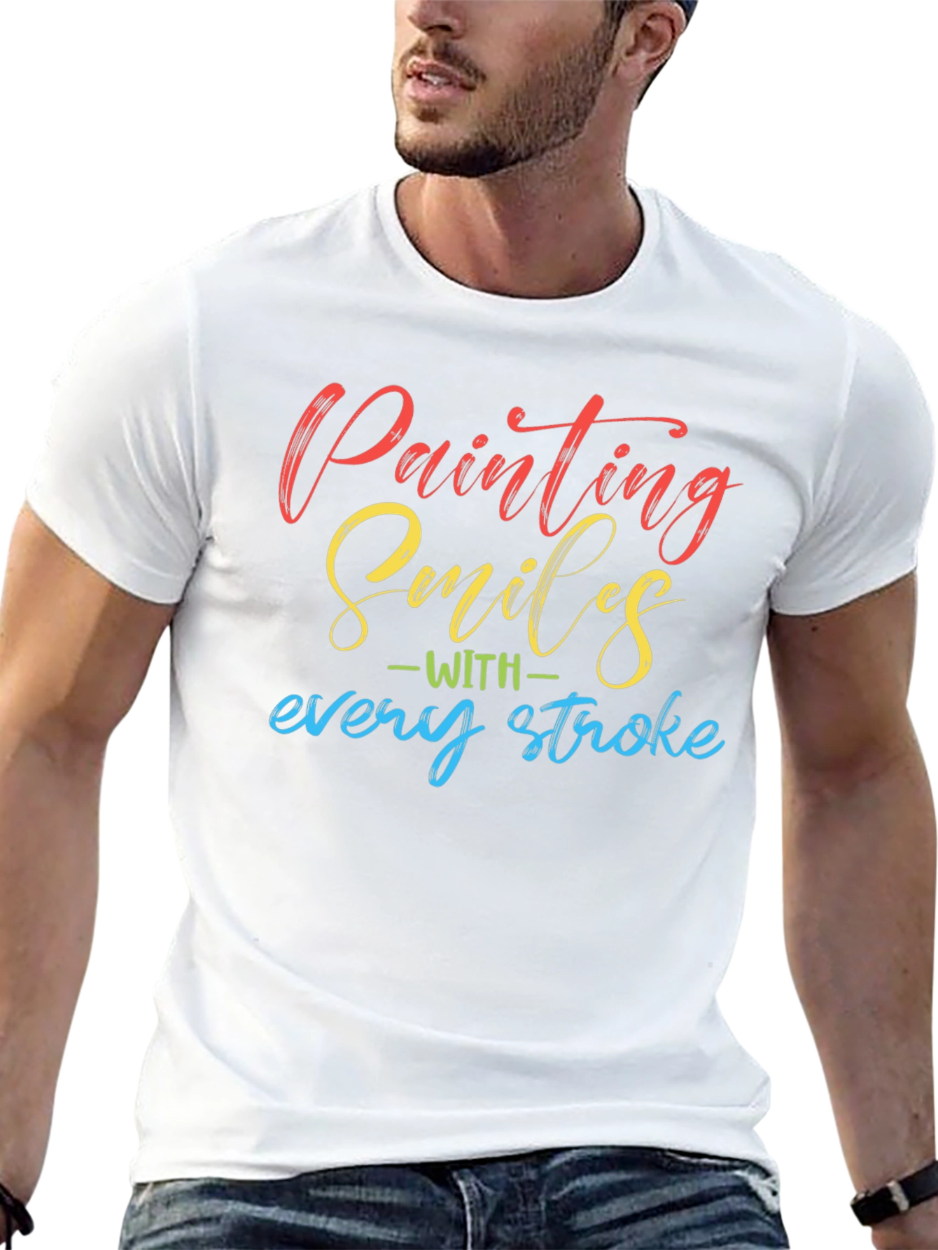 Painting Smiles T-Shirt - Artistic Design