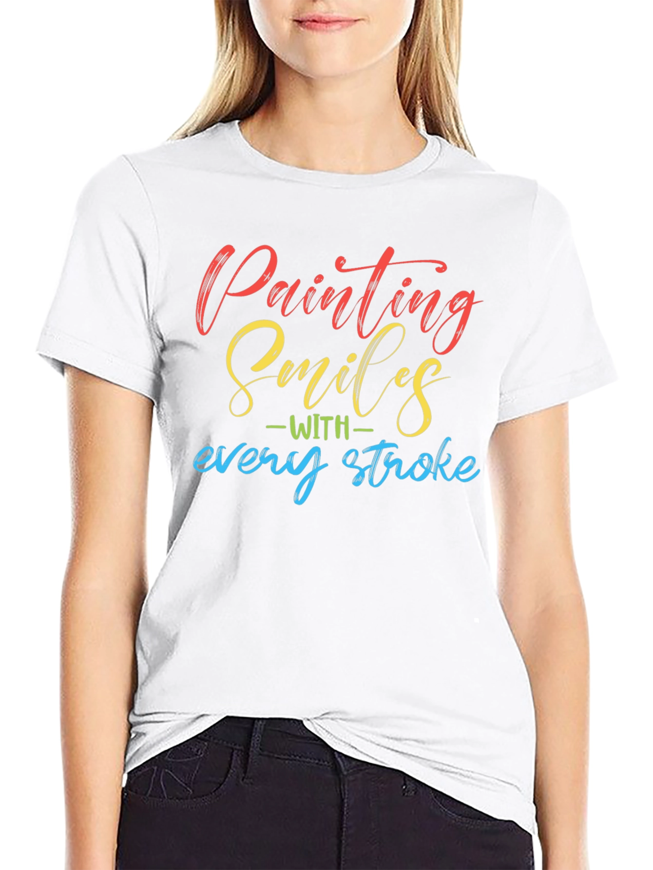 Painting Smiles T-Shirt - Artistic Design