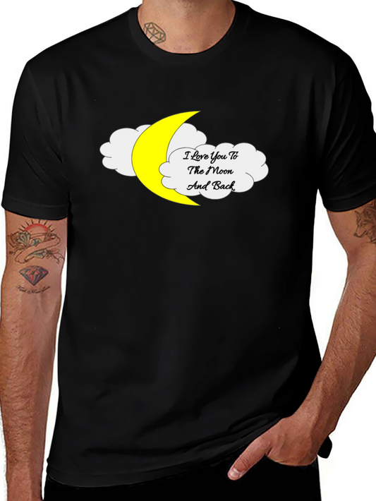 I Love You to the Moon and Back Black Tee