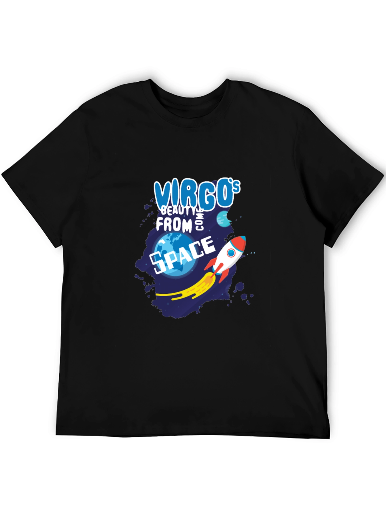 Virgo Beauty From Space Graphic T-Shirt
