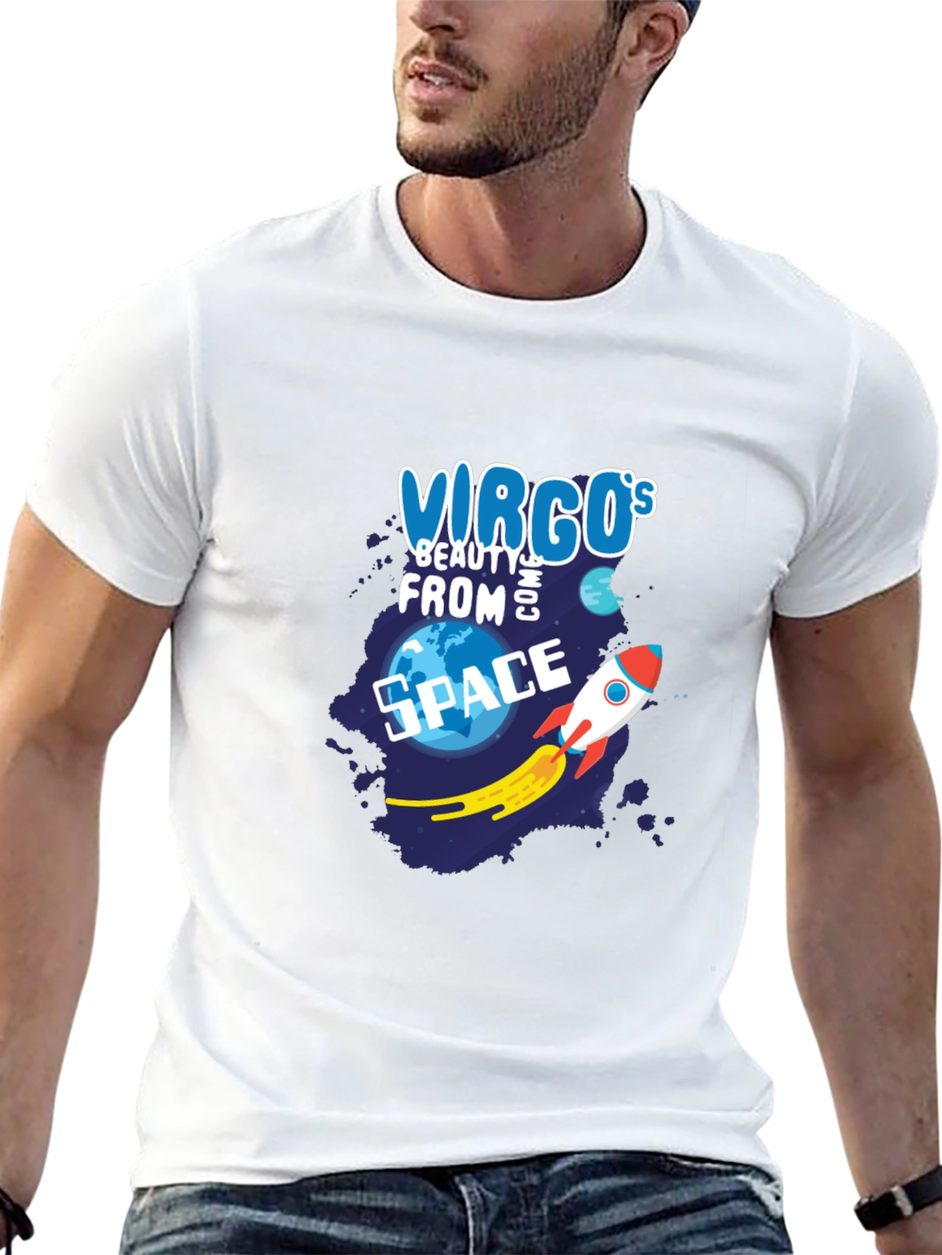 Virgo Beauty From Space Graphic T-Shirt