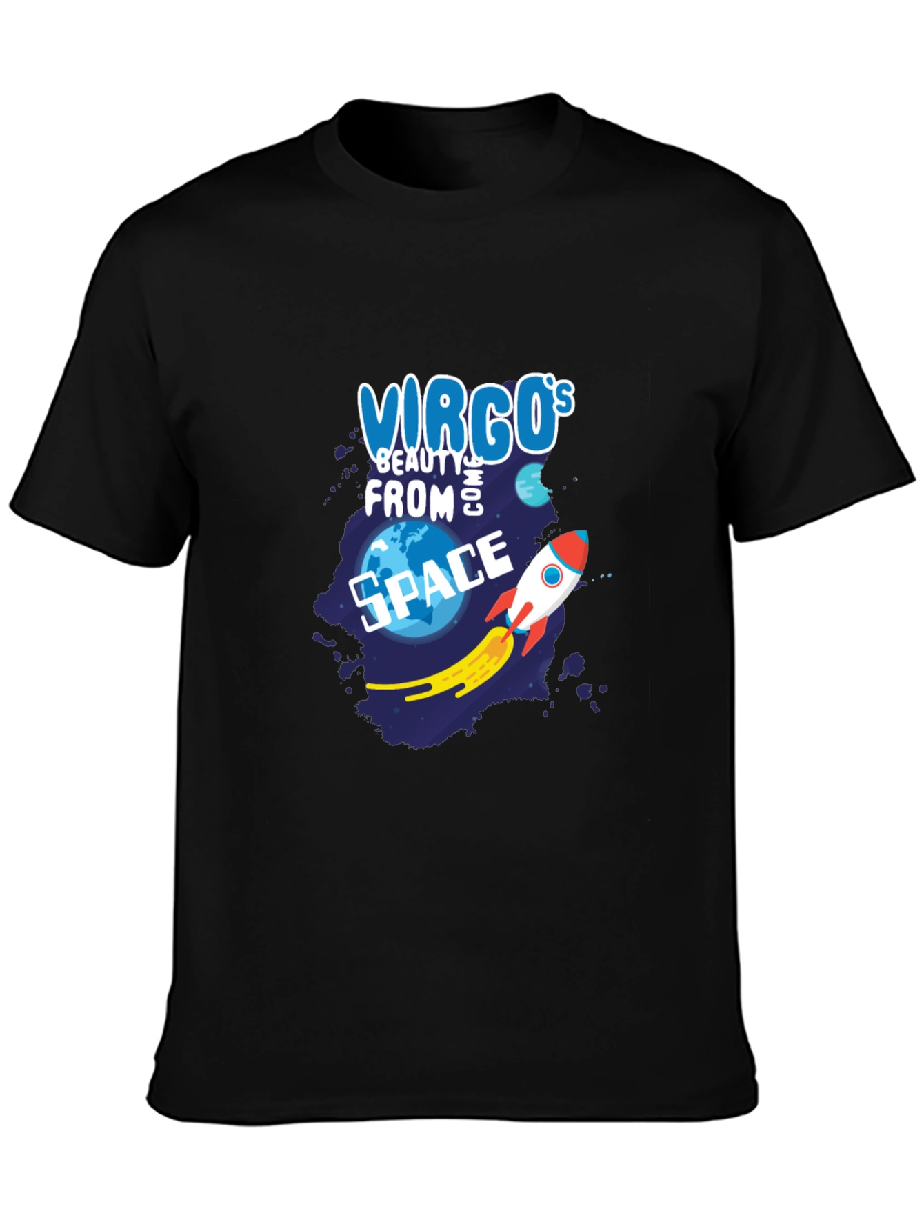 Virgo Beauty From Space Graphic T-Shirt