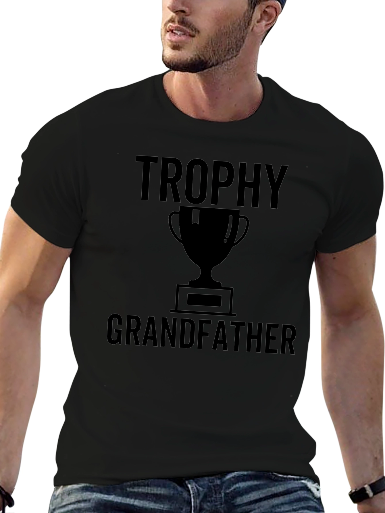 Trophy Grandfather Black T-Shirt