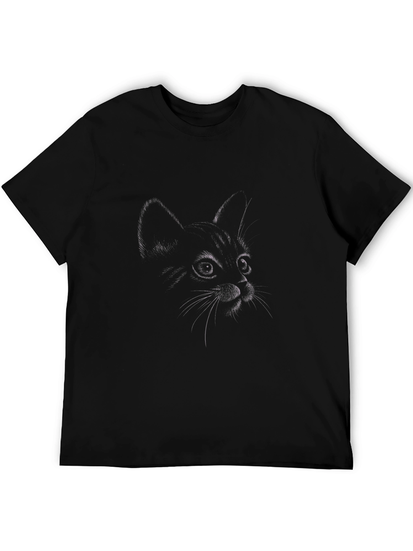 Black Cat Sketch T-Shirt