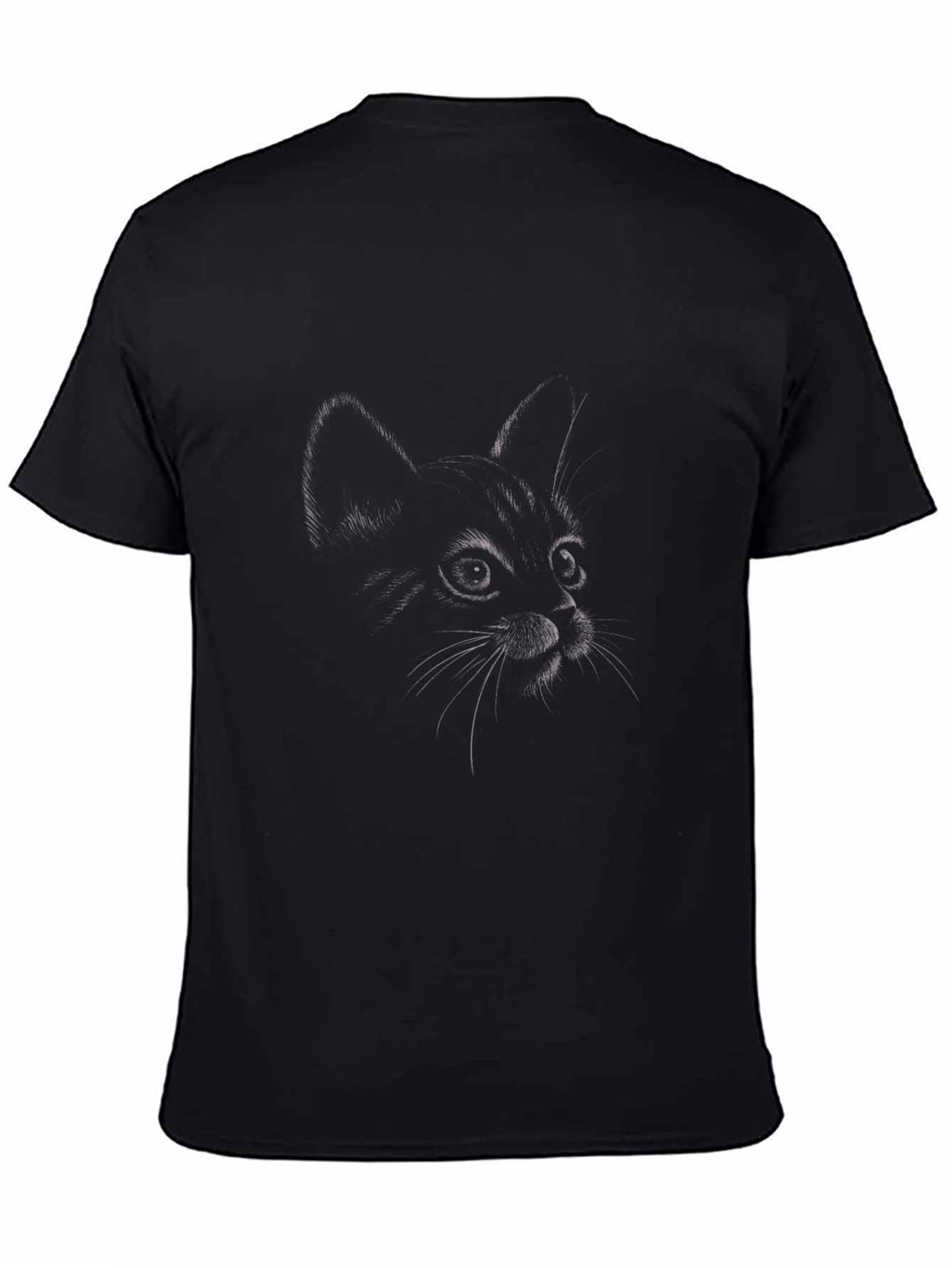 Black Cat Sketch T-Shirt