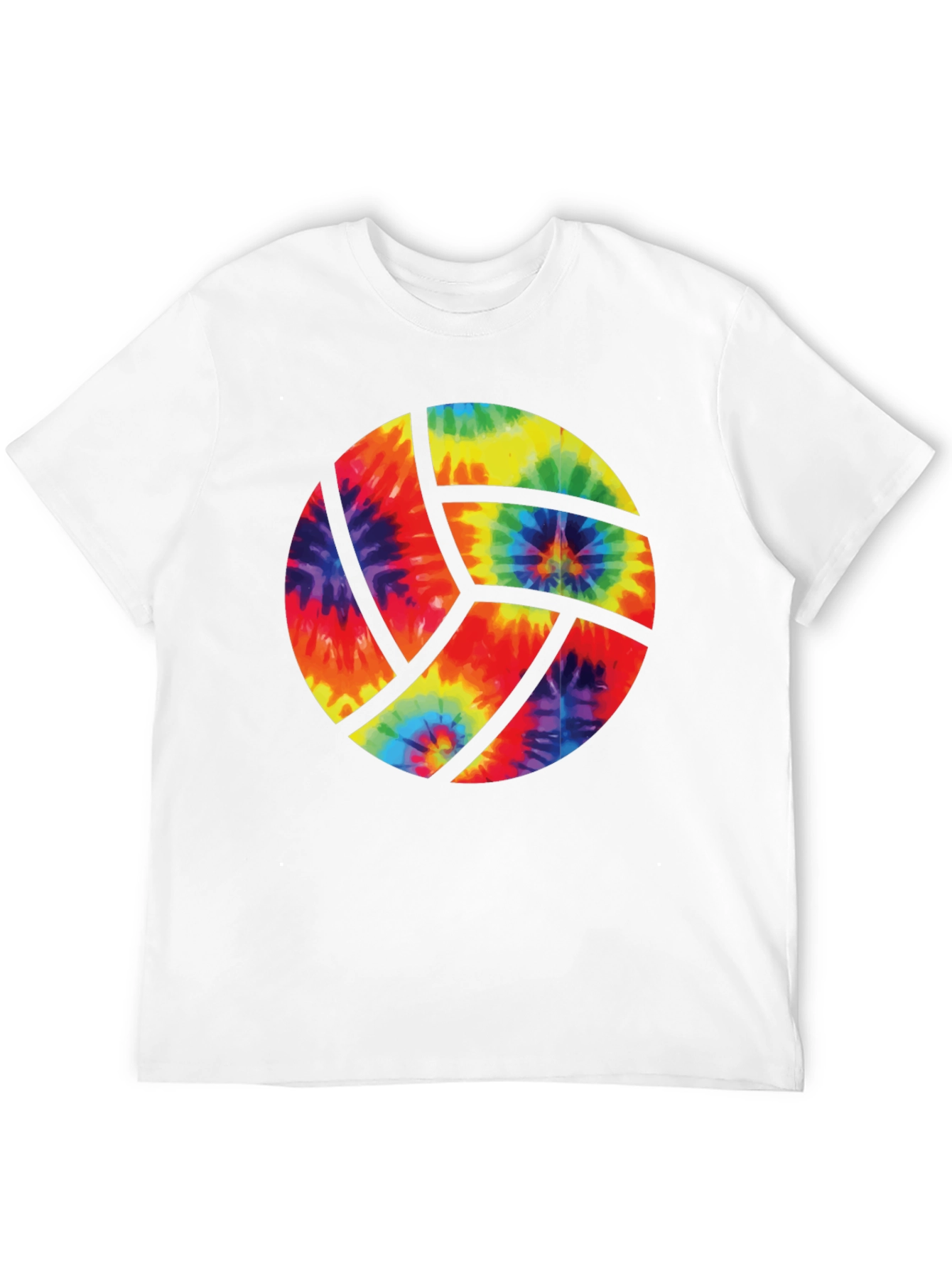 Tie Dye Volleyball Graphic Tee - Black
