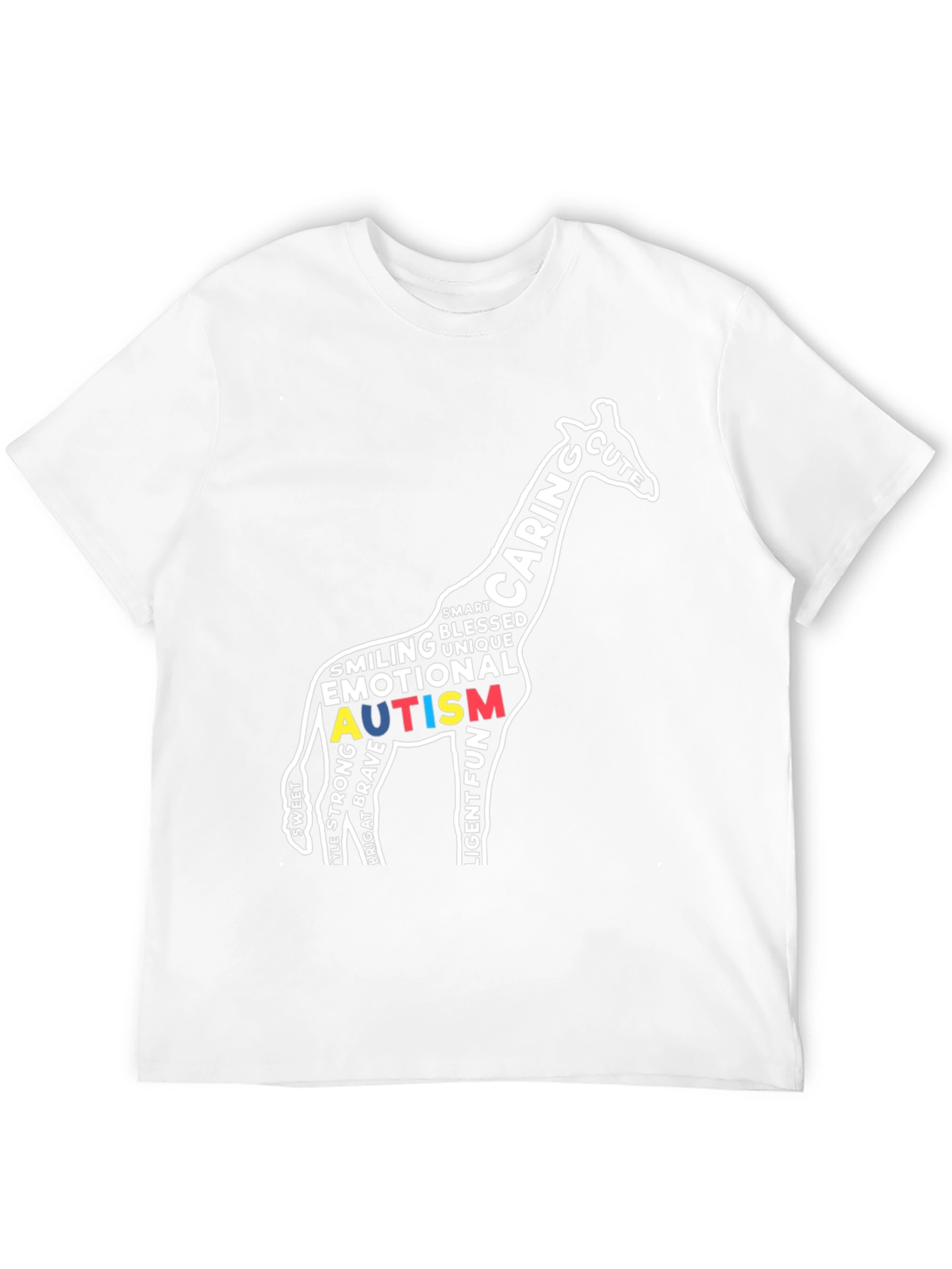 Autism Awareness Giraffe Graphic Tee