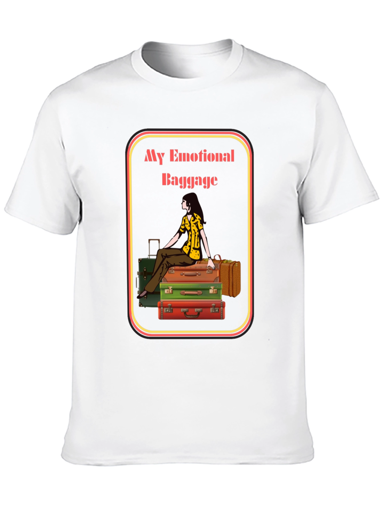 Emotional Baggage Graphic Tee - Unique T-Shirt