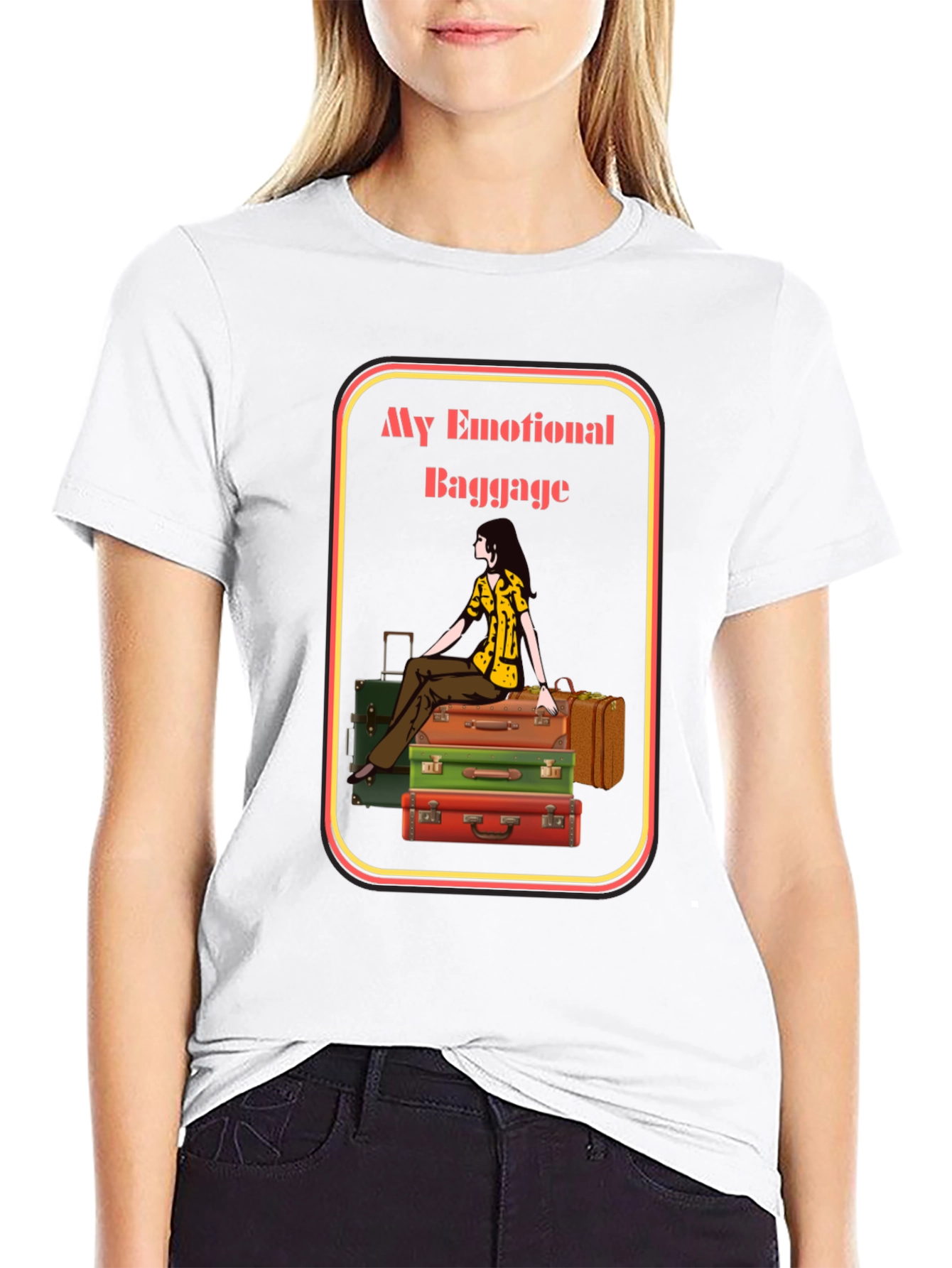 Emotional Baggage Graphic Tee - Unique T-Shirt