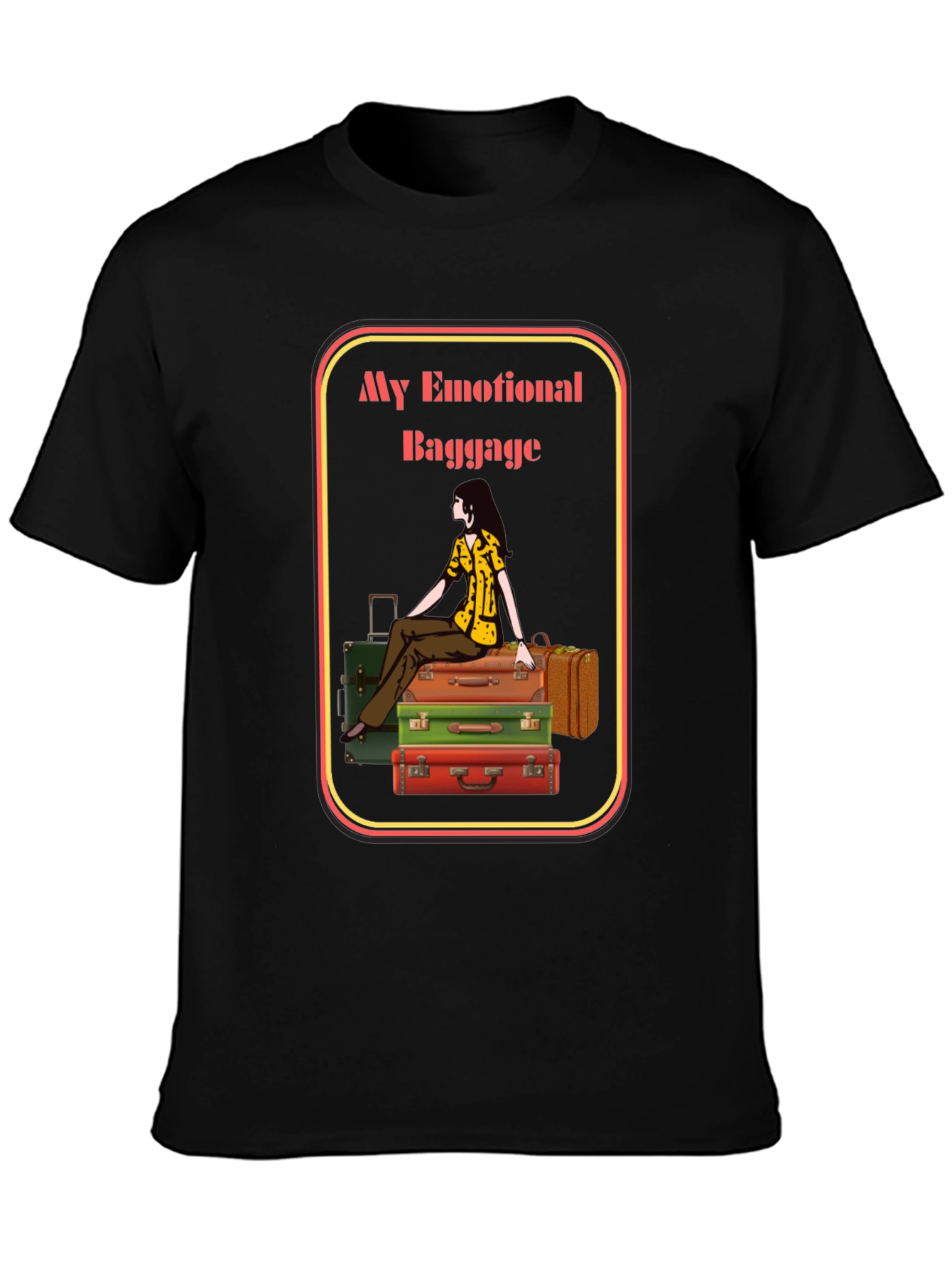 Emotional Baggage Graphic Tee - Unique T-Shirt