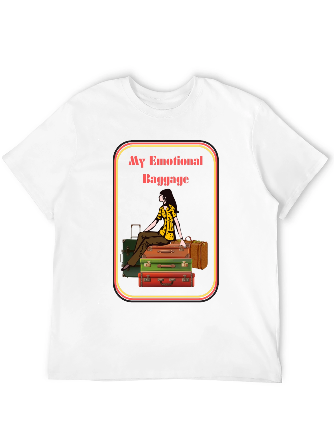 Emotional Baggage Graphic Tee - Unique T-Shirt