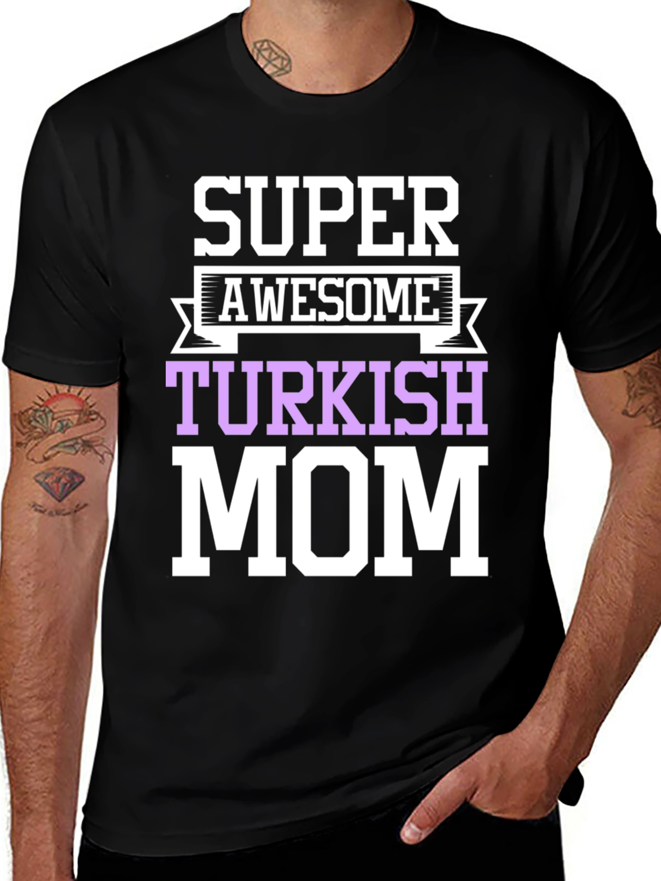 Super Awesome Turkish Mom Graphic Tee