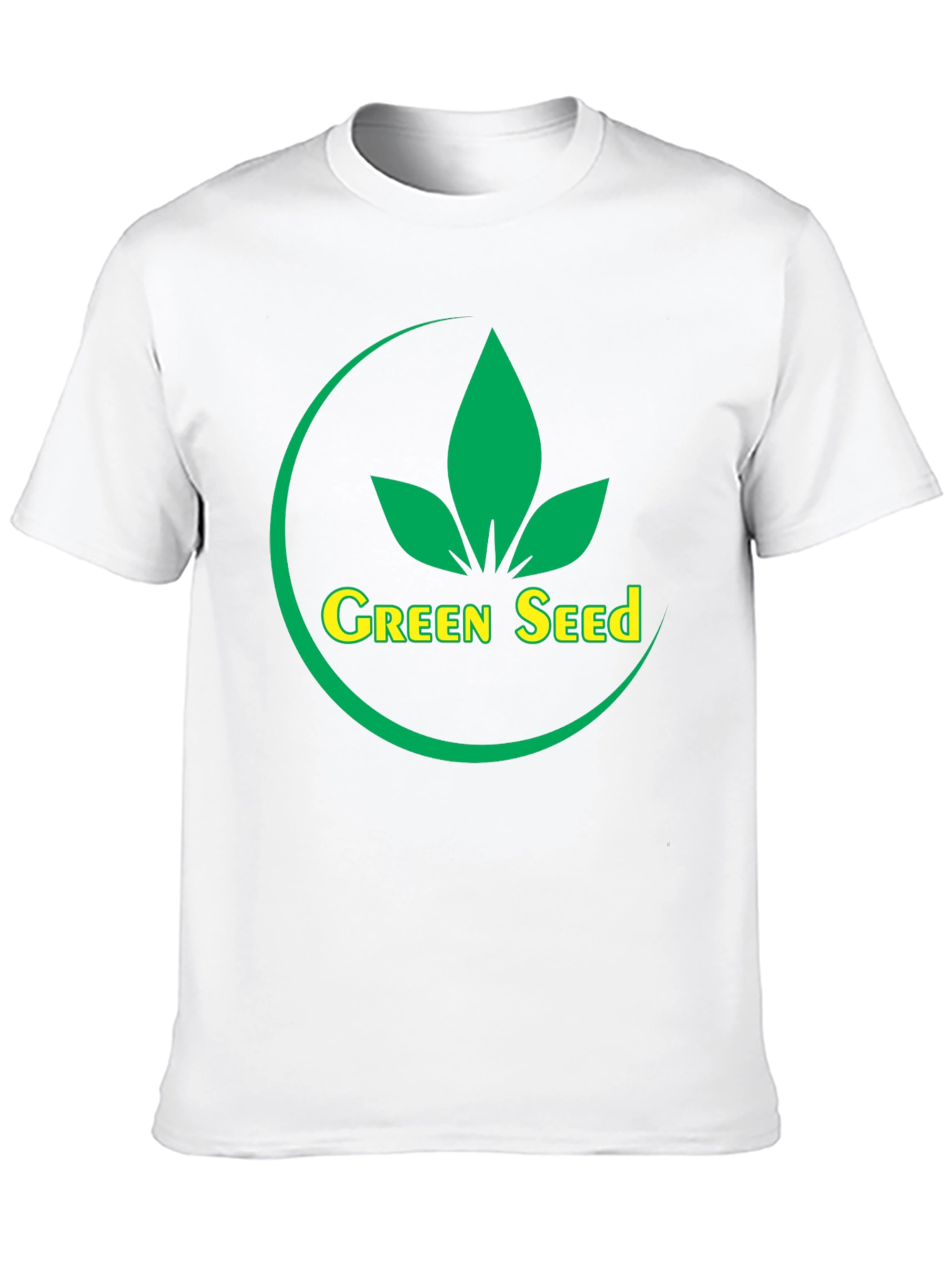 Green Seed Logo Black T-Shirt