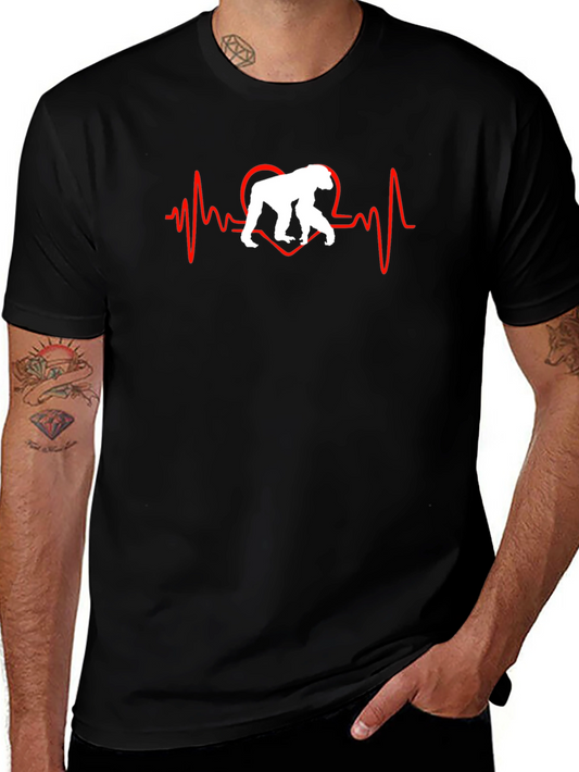 Heartbeat Gorilla Graphic Tee