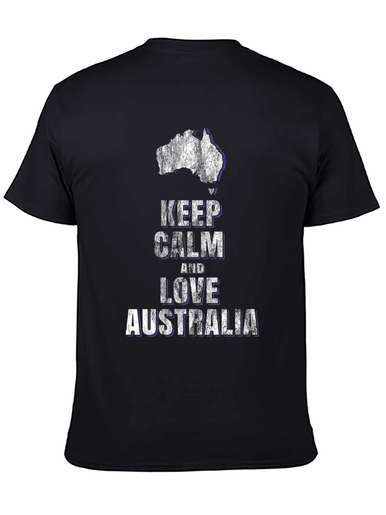 Keep Calm and Love Australia Black T-Shirt