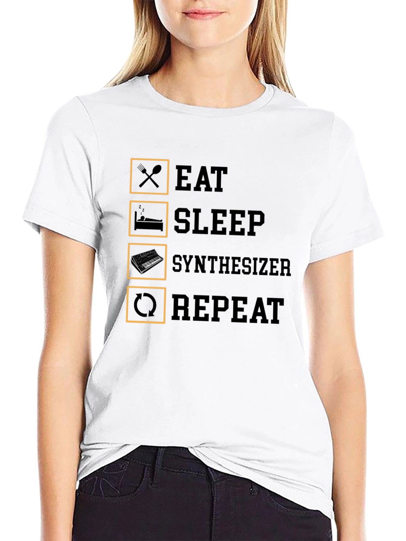 Eat Sleep Synthesizer Repeat T-Shirt
