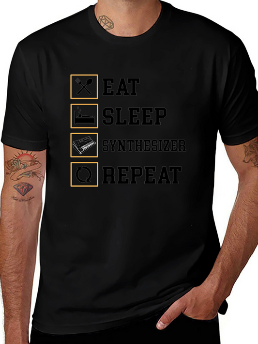 Eat Sleep Synthesizer Repeat T-Shirt