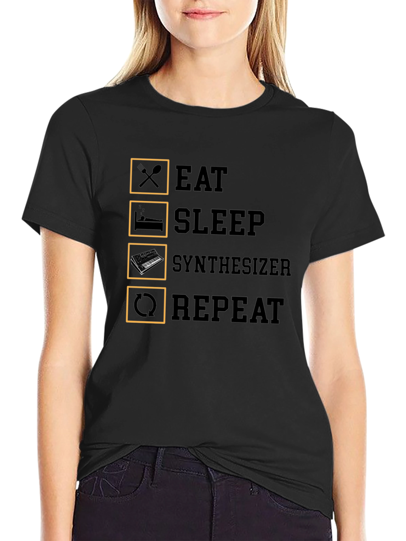 Eat Sleep Synthesizer Repeat T-Shirt