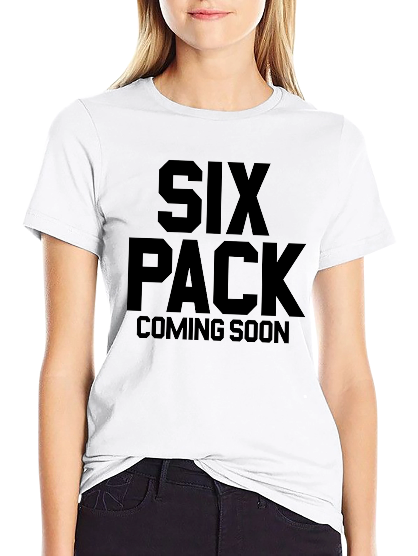 Six Pack Coming Soon Black T-Shirt