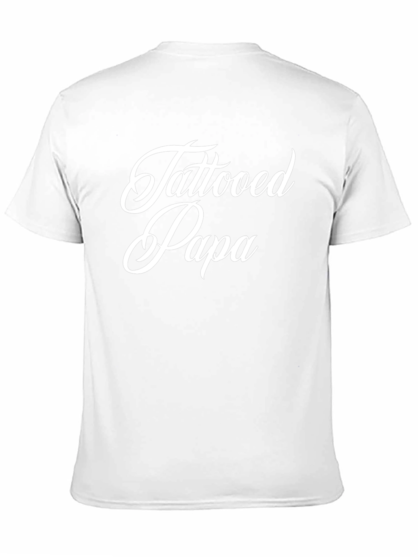 Tattooed Papa Black Crewneck T-Shirt