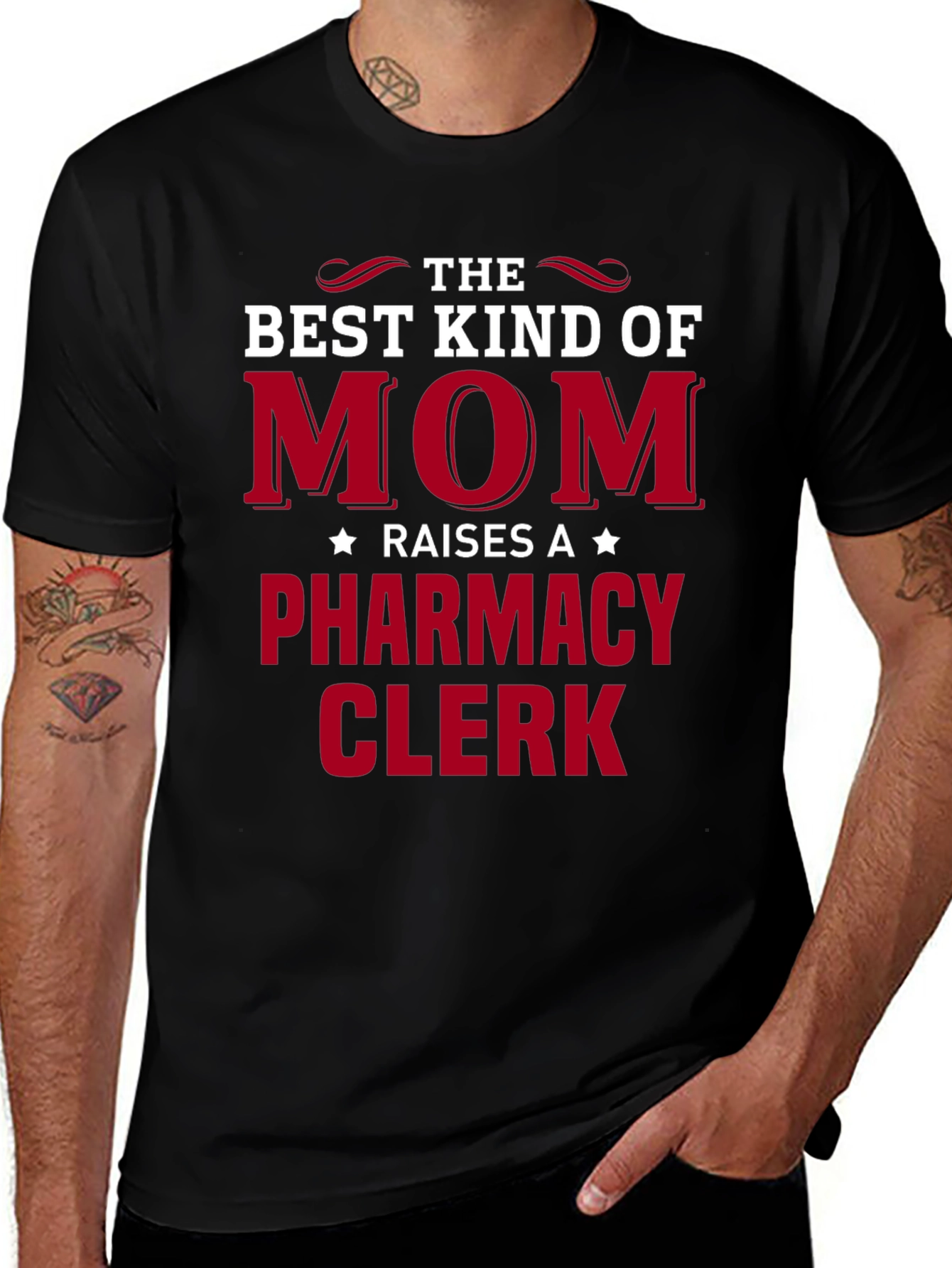 Best Mom Raises Pharmacy Clerk T-Shirt