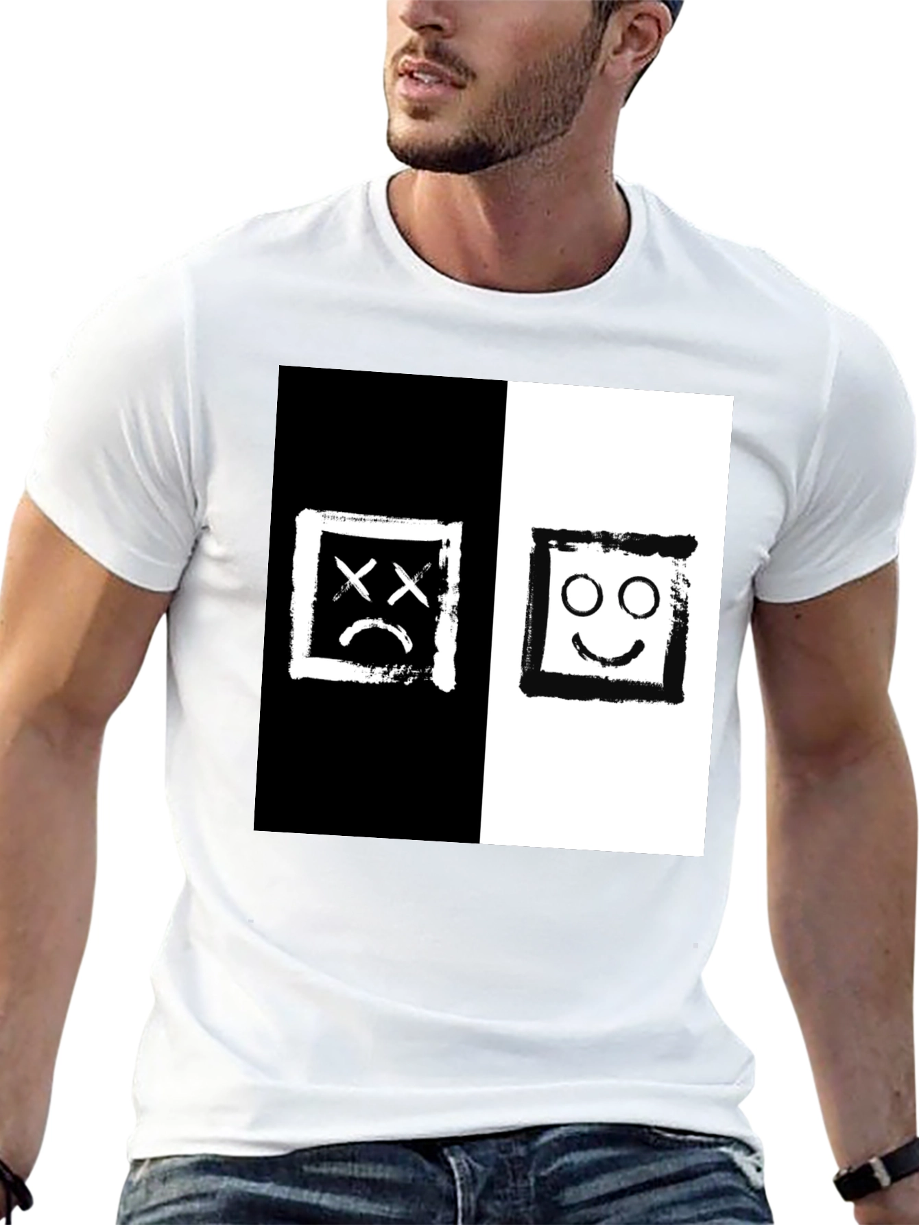 Black & White Mood Graphic T-Shirt