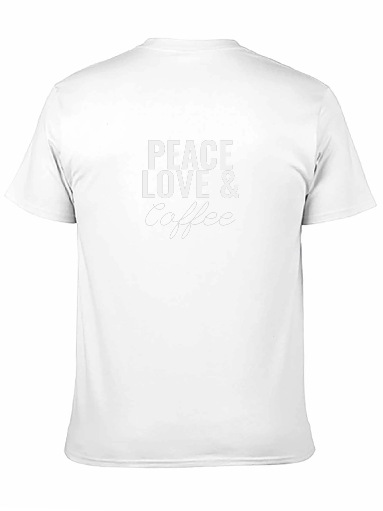 Peace Love & Coffee Black Graphic Tee