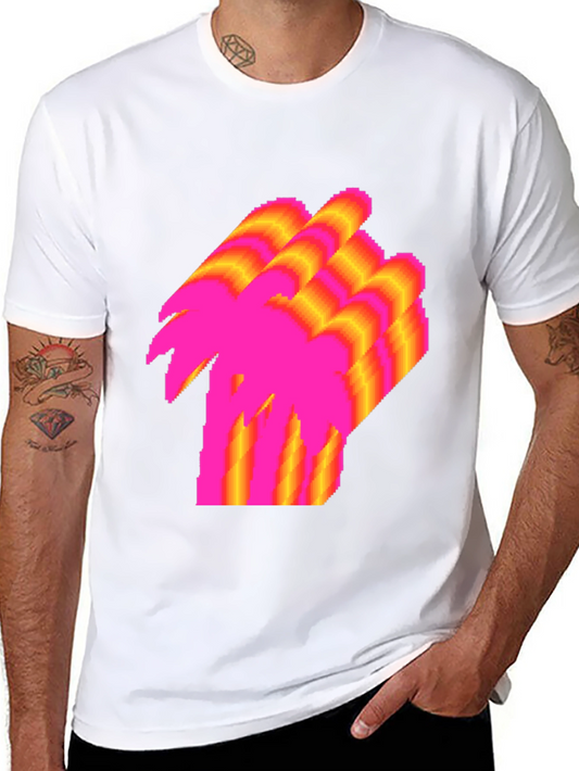Vaporwave Palm Tree T-Shirt - Retro Graphic Tee