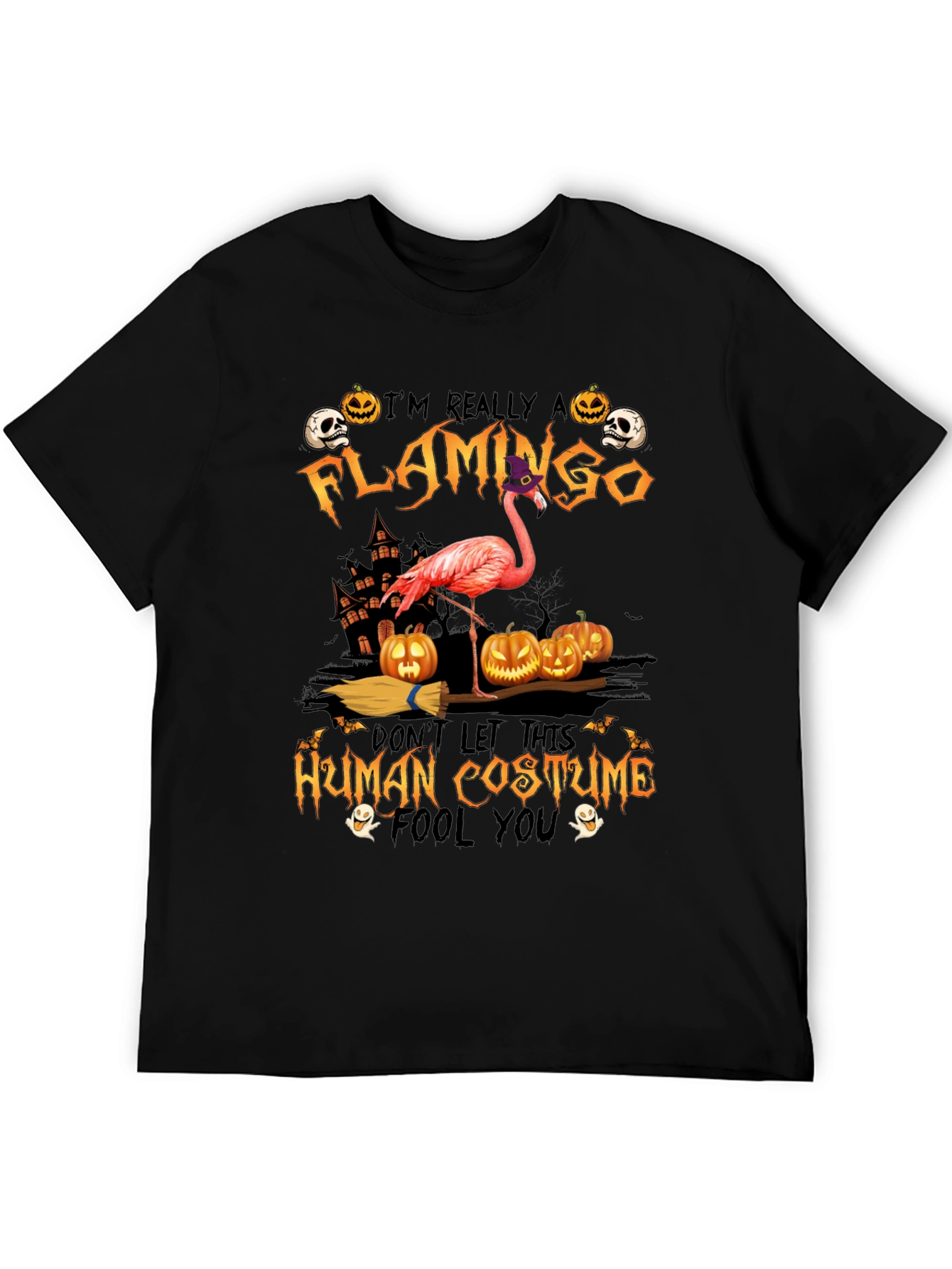 Funny Halloween Flamingo Costume T-Shirt