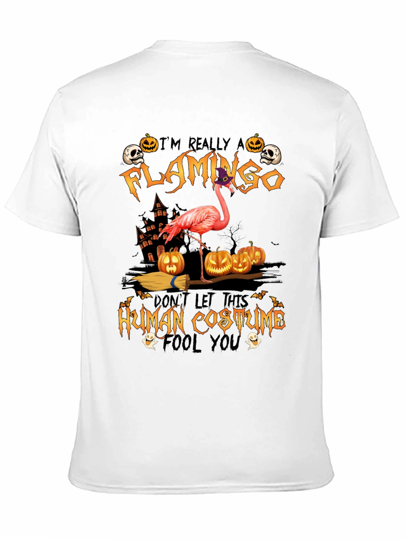 Funny Halloween Flamingo Costume T-Shirt