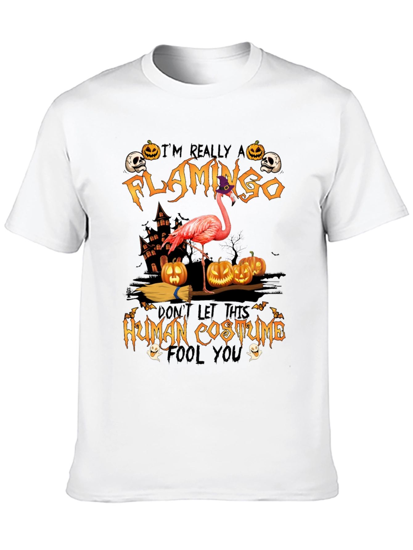 Funny Halloween Flamingo Costume T-Shirt