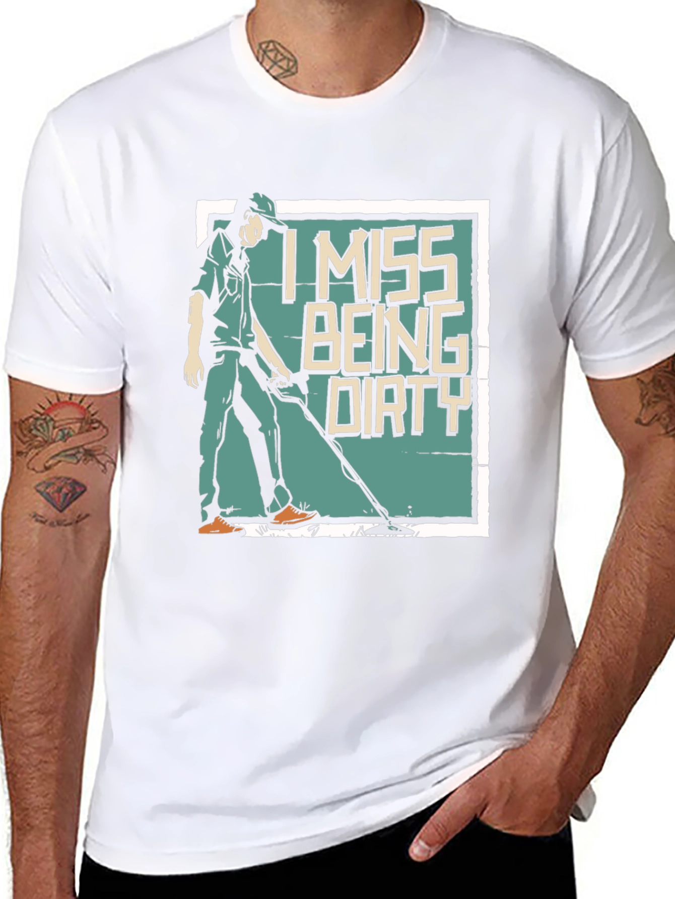I Miss Being Dirty T-Shirt - Metal Detecting Gift