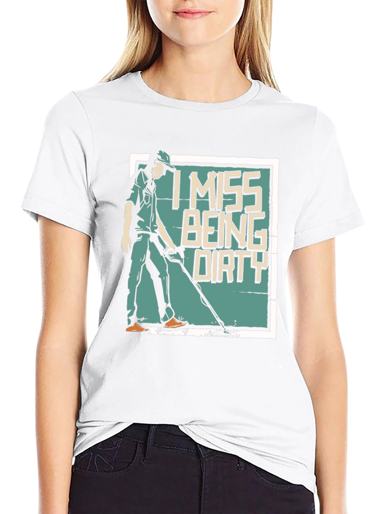 I Miss Being Dirty T-Shirt - Metal Detecting Gift