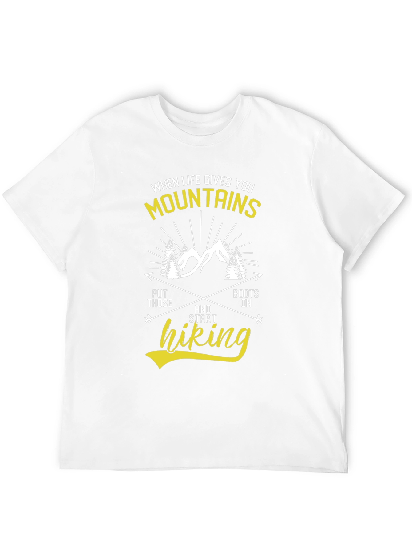 Motivational Hiking T-Shirt - Mountains & Adventure