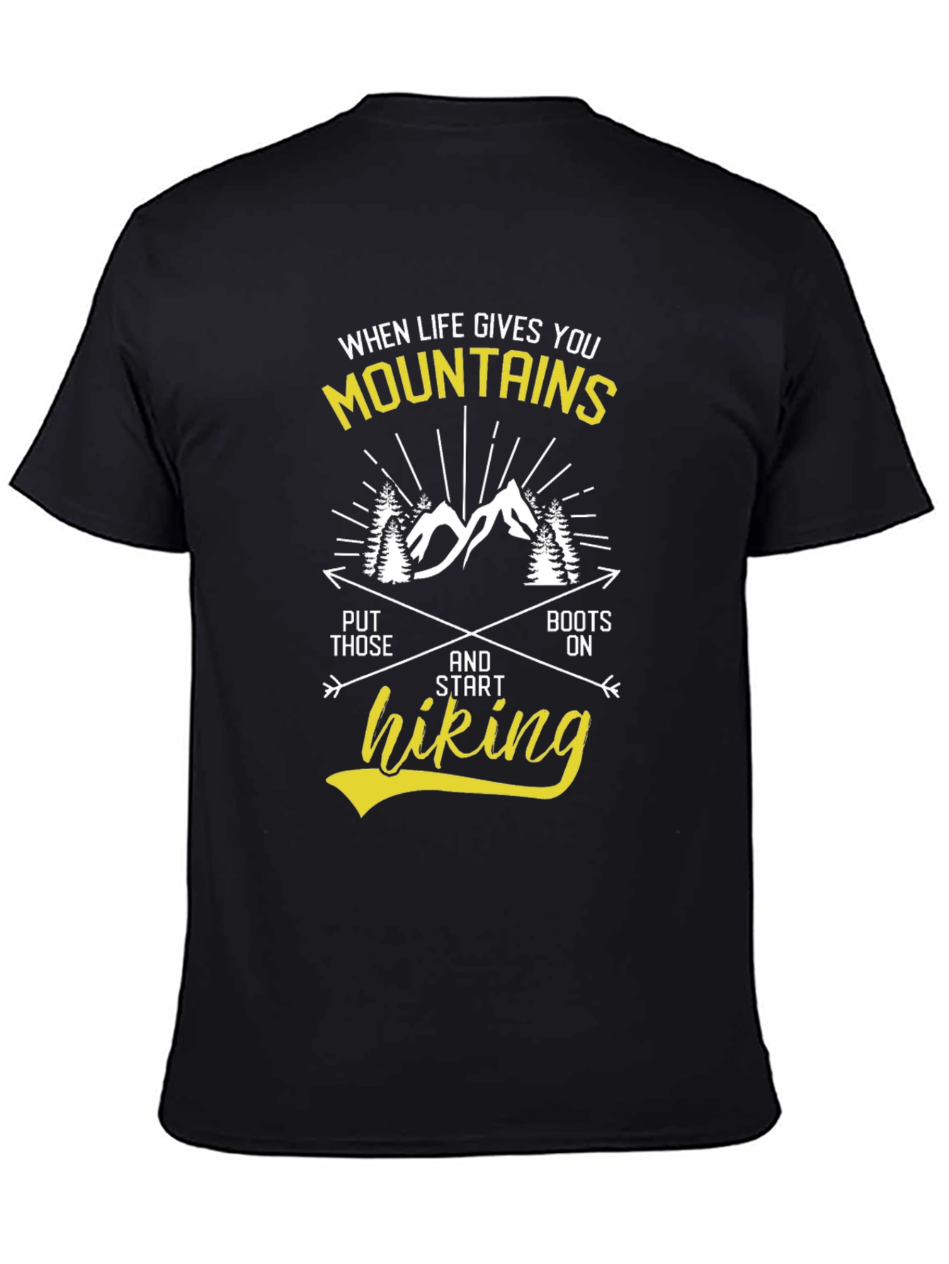 Motivational Hiking T-Shirt - Mountains & Adventure