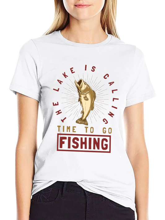 The Lake is Calling T-Shirt - Fishing Graphic Tee