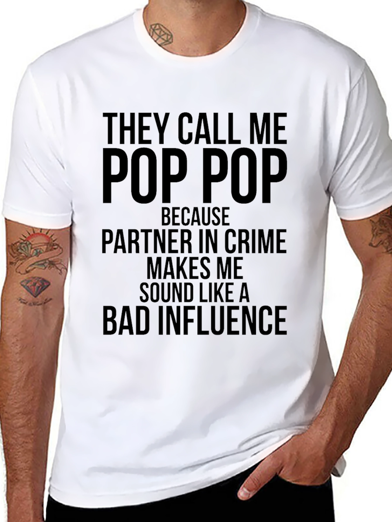 They Call Me Pop Pop Graphic T-Shirt