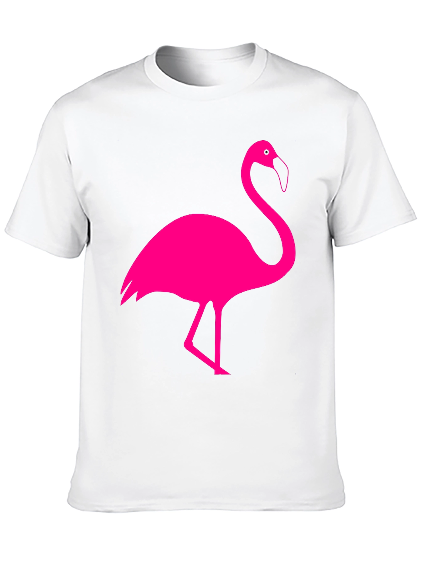 Pink Flamingo Black T-Shirt